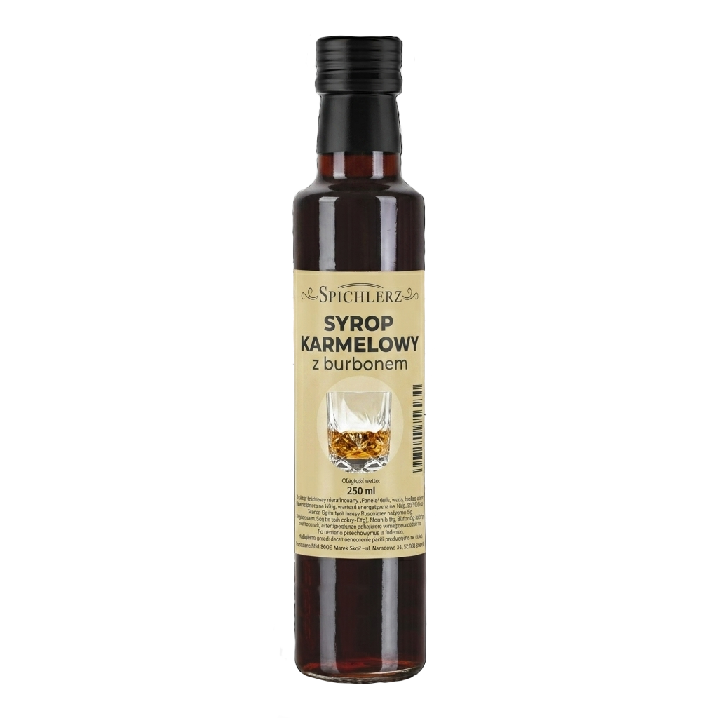 Syrop karmelowy z burbonem 250 ml